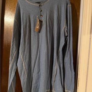 Men's Blue Henley Shirt